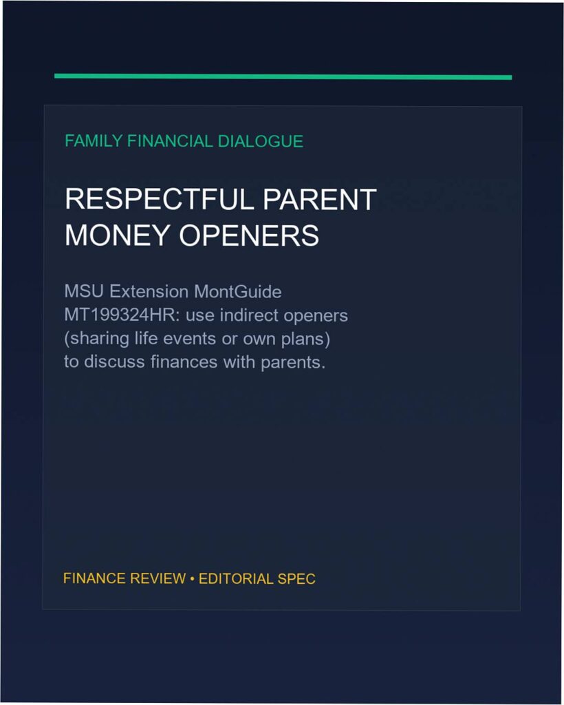 aging parents money conversation opener