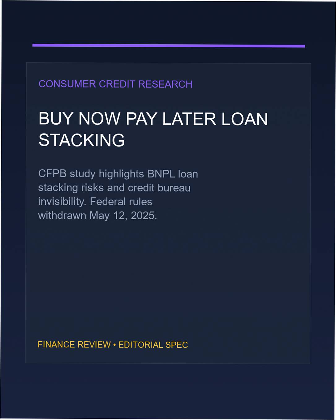 buy now pay later stacking cfpb report