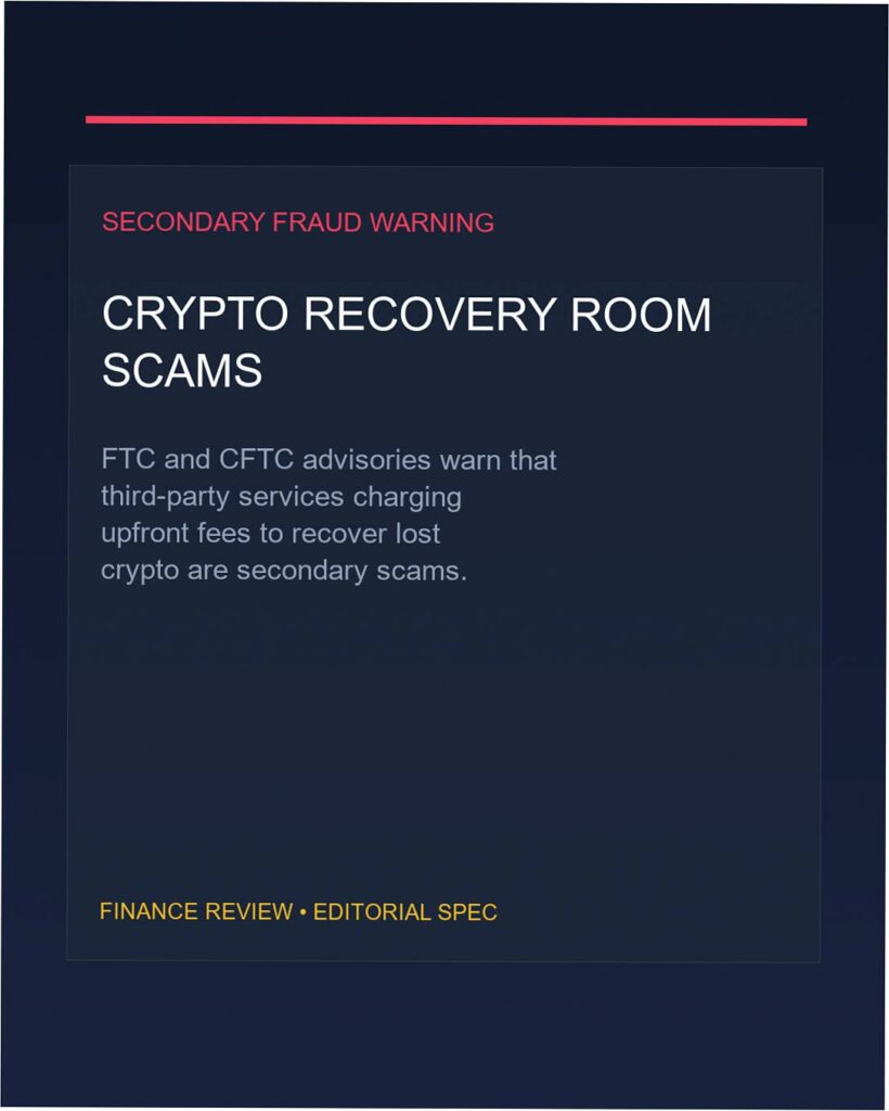 crypto recovery service scam warning
