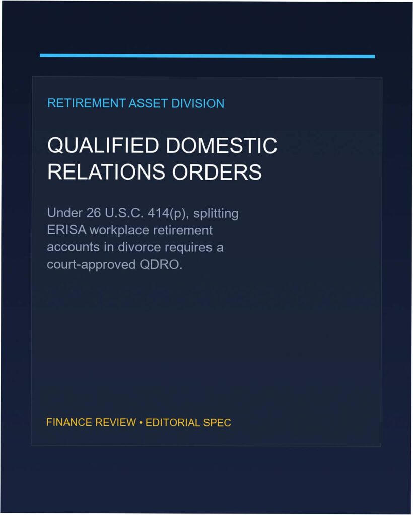 divorce qdro retirement account transfers