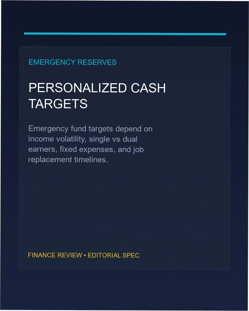 emergency fund size personalized framework