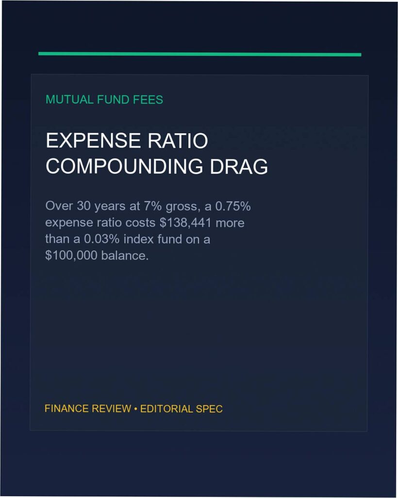 expense ratio costs thirty year drag