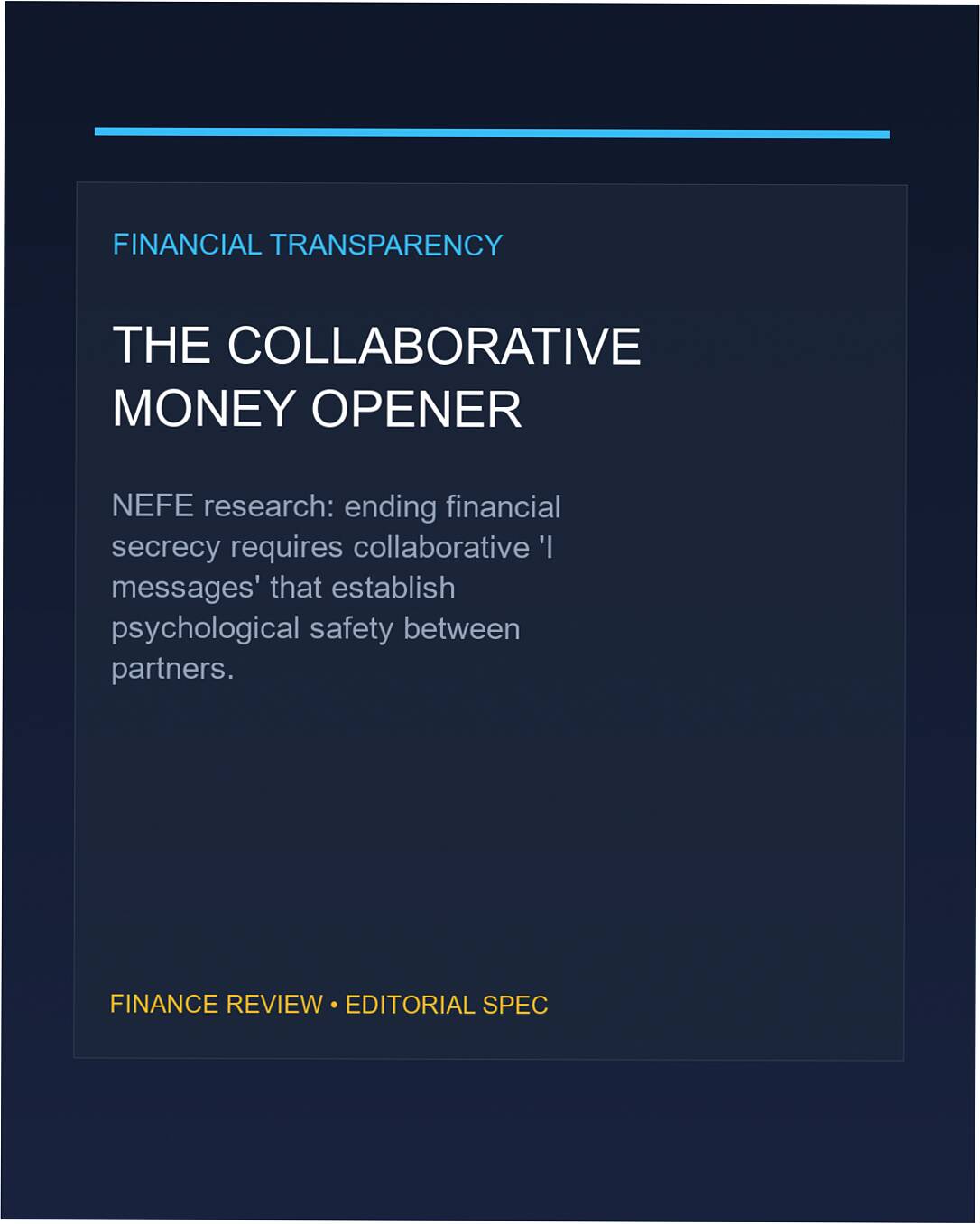 financial infidelity partner conversation script