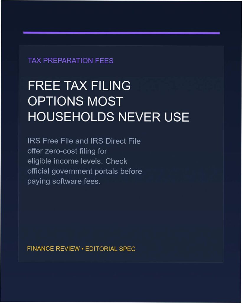 free tax filing options direct file