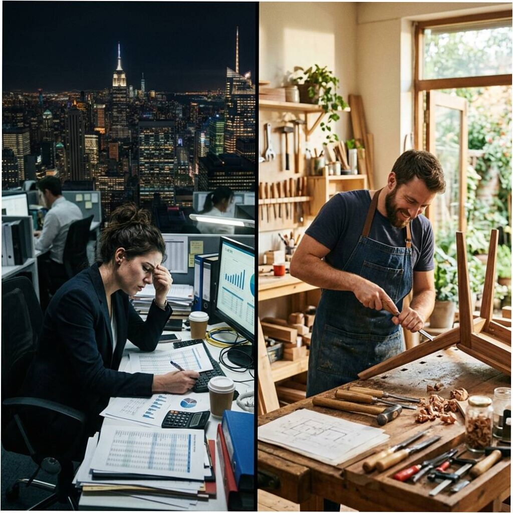 high salary vs passion work choice