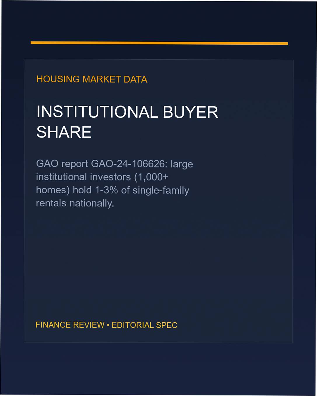 institutional investors single family homes gao