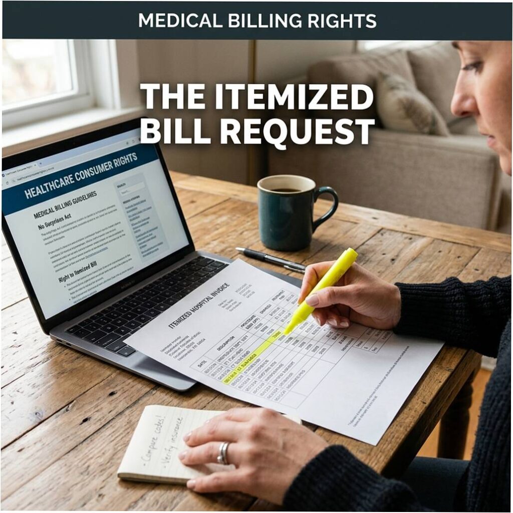 itemized hospital bill hipaa right