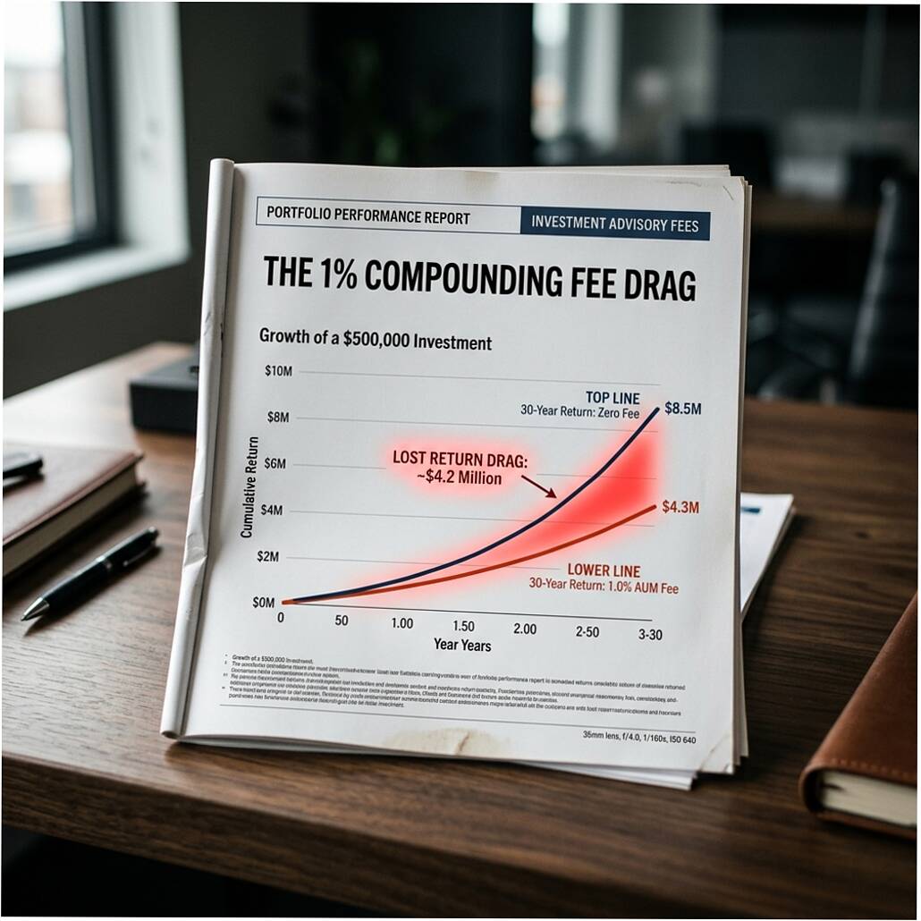 one percent advisor fee thirty year cost