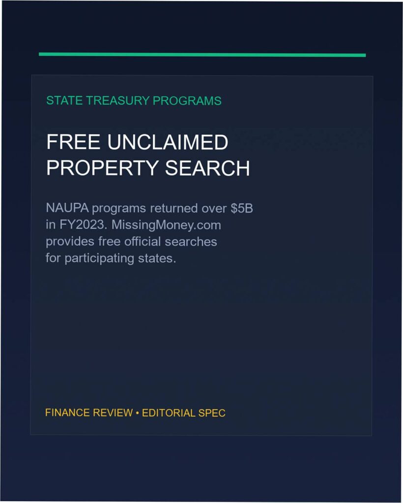 state unclaimed property missingmoney search